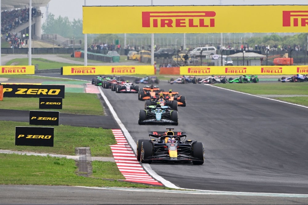 Max Verstappen leading the way at the start of the 2024 Chinese Grand Prix