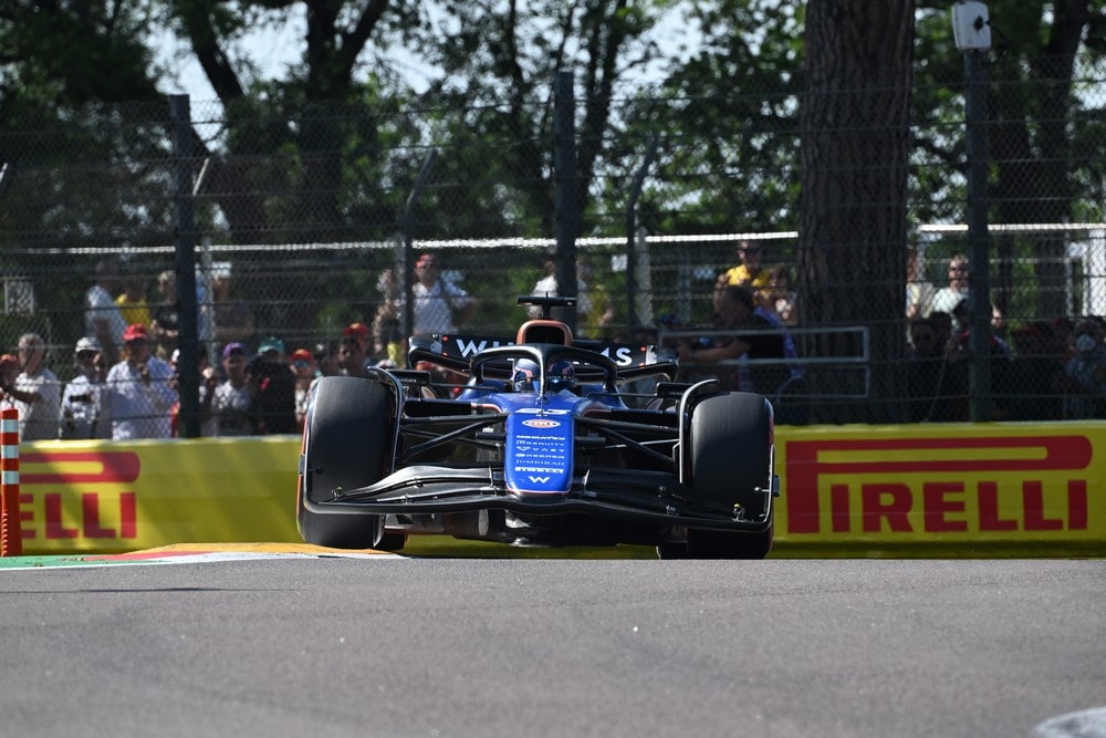 Alex Albon driving through the chicane at the 2024 Emilia Romagna Grand Prix