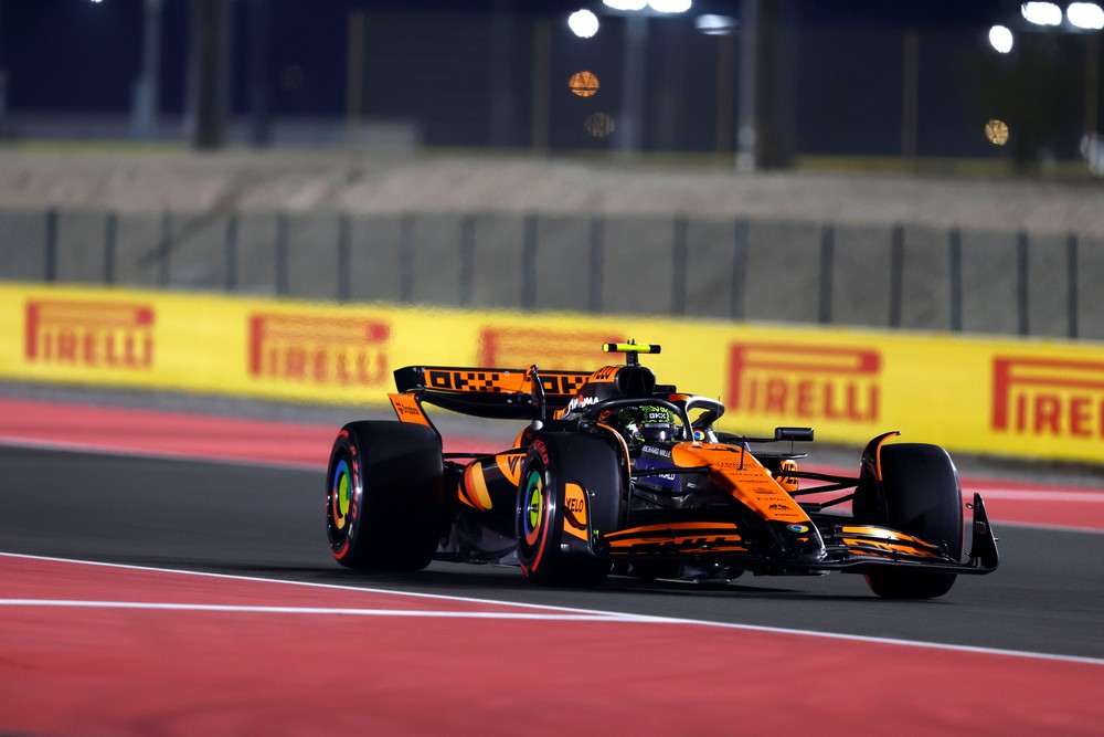 Lando Norris during practice for the 2024 Qatar Grand Prix