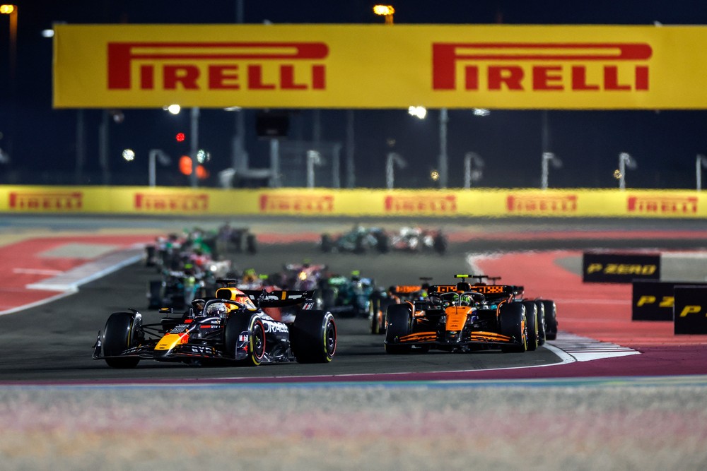 Max Verstappen leads the field during the 2024 Qatar Grand Prix