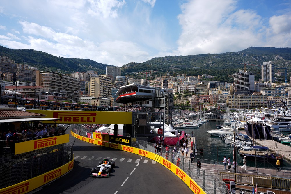Isack Hadjar qualifying for the 2025 Monaco Grand Prix