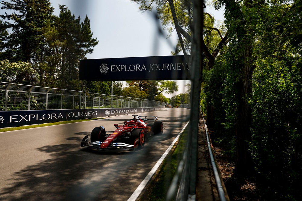 Charles Leclerc during qualifying for the 2025 Canadian Grand Prix