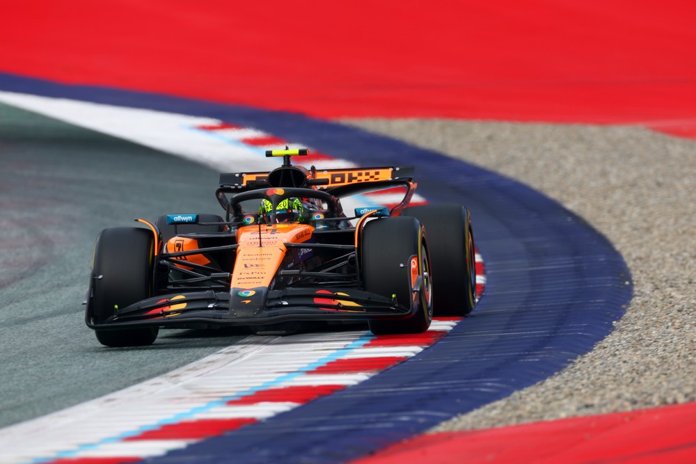 Lando Norris during practice for the 2025 Austrian Grand Prix