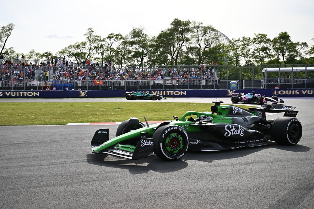Nico Hulkenberg exits the hairpin during practice for the 2025 Canadian Grand Prix