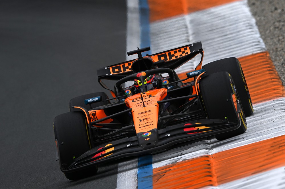 Oscar Piastri during practice for the 2025 Dutch Grand Prix