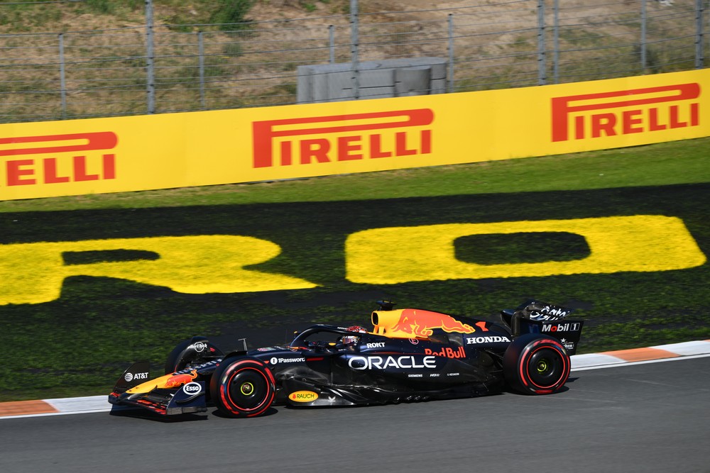 Max Verstappen during practice for the 2025 Dutch Grand Prix