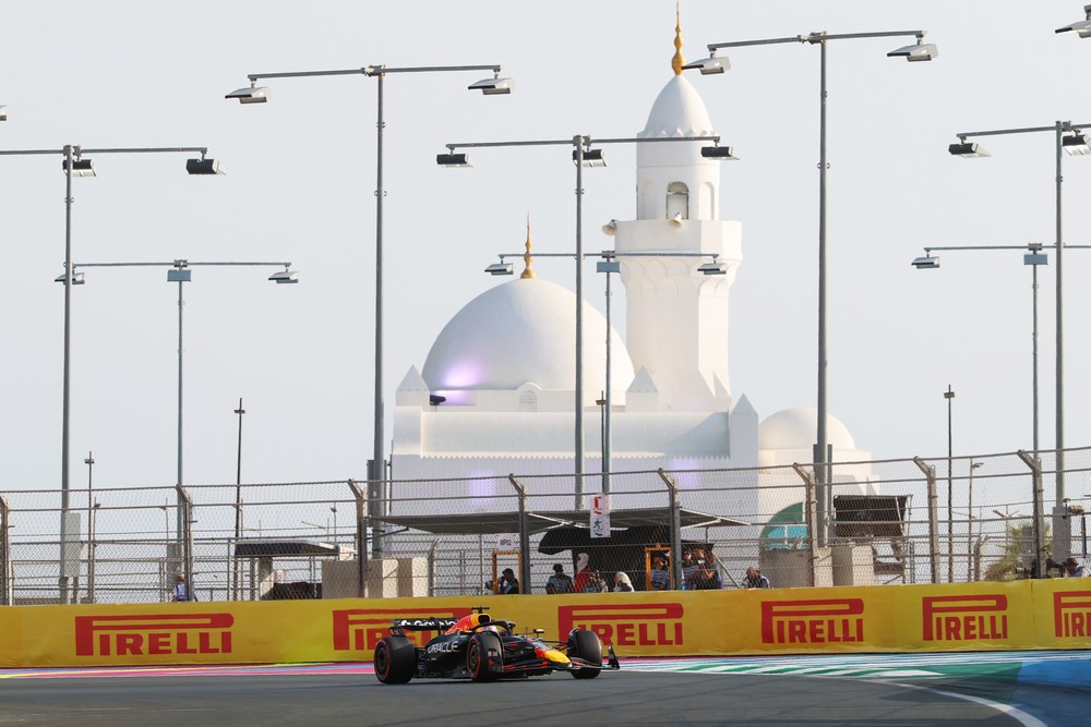 Max Verstappen during practice for the 2025 Saudi Arabian Grand Prix
